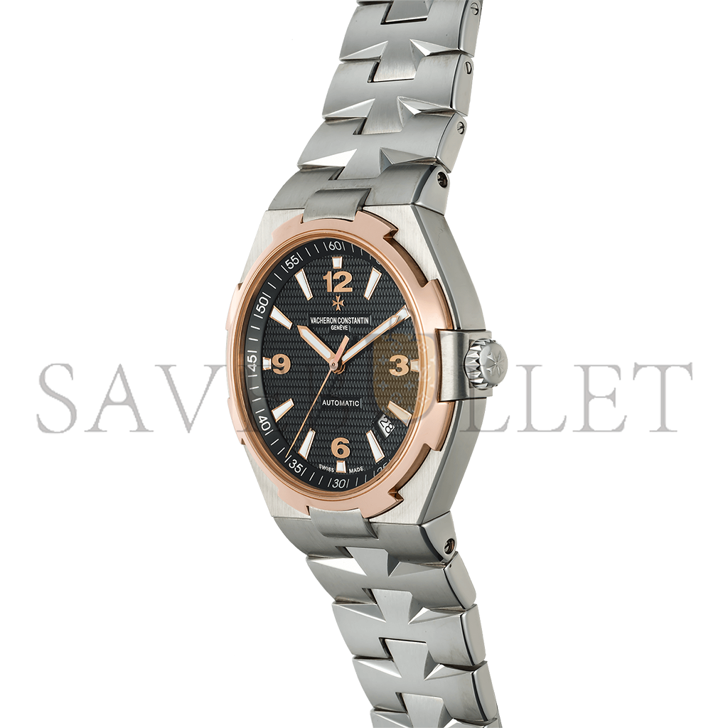 vacheron Co*sta*t*n rose gold and stainless steel automatic watch 47040/b01m